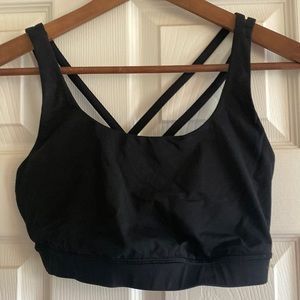 Black Lululemon Energy Bra